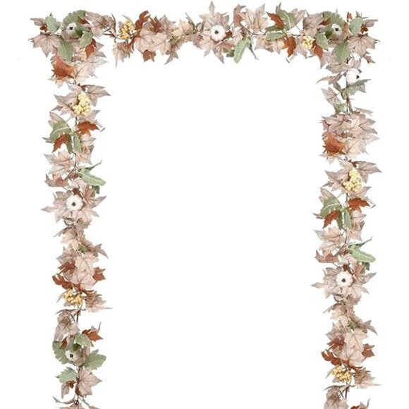 Fall Maple Leaf Garland, 5.9Ft Hanging Vine Artificial Autumn Foliage - Picture 8 of 8
